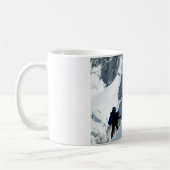 Climbers auf dem Mont Blanc in Frankreich Kaffeetasse (Links)