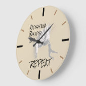 Climber's Creed Große Wanduhr (Winkel)