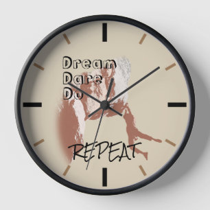 Climber's Creed Large Clock Uhr