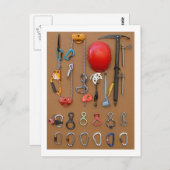 Climbers equipment — postcard postkarte (Vorne/Hinten)