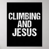Climbing And Jesus Tree Rock Climber Poster (Vorne)