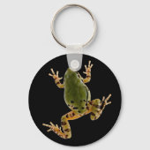Climbing Arizona Tree Frog Photograph Over Black Schlüsselanhänger (Vorderseite)