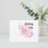 Climbing Babe Postkarte (Stehend Vorderseite)