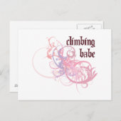 Climbing Babe Postkarte (Vorne/Hinten)