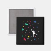 Climbing Boulder Wall Rock Climber Bouldering _2  Magnet (Vorderseite/Rückseite)