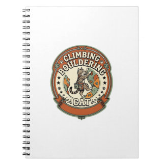 Climbing Bouldering Cat Climbing Bouldering Cat Vi Notizblock