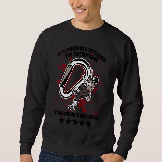 Climbing, bouldering, climbering, rock climbing 1 sweatshirt (Vorderseite)