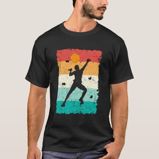 Climbing Bouldering Vintage Mountains Climber T-Shirt (Vorderseite)