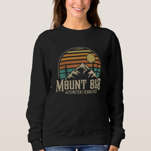 Climbing California Hiking Mountain Mount Oso Sweatshirt (Vorderseite)