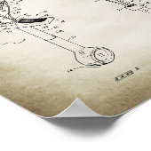 Climbing Cam Patent Poster (Ecke)