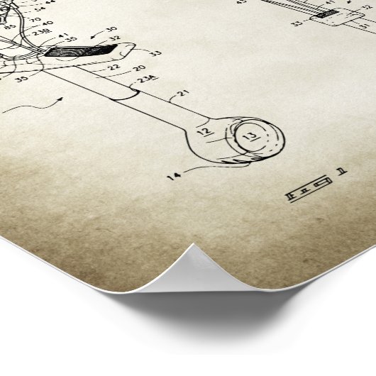 Climbing Cam Patent Poster (Ecke)