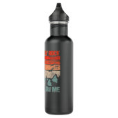 Climbing Climb Vintage bouldering mountains boulde Edelstahlflasche (Rechts)