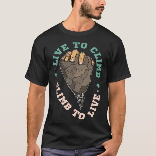 Climbing climbering bouldering mountains T-Shirt (Vorderseite)