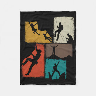 Climbing Collage Climber Men Mountaineer Youth  Fleecedecke