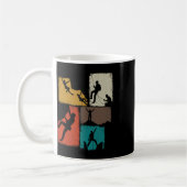 Climbing Collage Climber Men Mountaineer Youth  Kaffeetasse (Links)