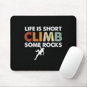Climbing Design - Vintage Rock Climbing  Mousepad (Mit Mouse)