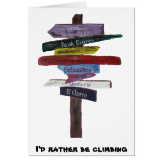 Climbing Destinationskarte