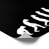 Climbing Evolution - Fun Bouldering Rock Climber  Poster (Ecke)