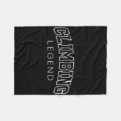 Climbing Legend Funny Athletic Lettering Climber C Fleecedecke (Vorderseite (Horizontal))