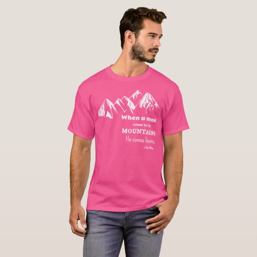 Climbing Mountain Rock Climber For Men T-Shirt (Vorne ganz)