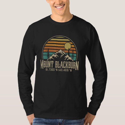 Climbing Mt  Blackburn Alaska Mountain Mount Black T-Shirt (Vorderseite)