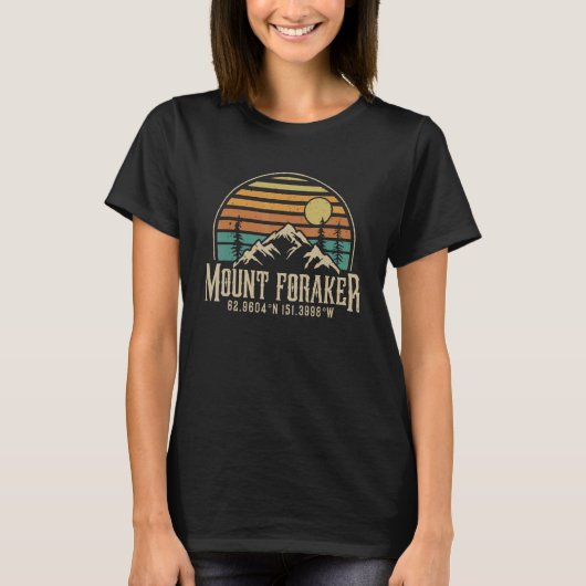 Climbing Mt Foraker Alaska Hiking Mountain Mount T-Shirt (Vorderseite)