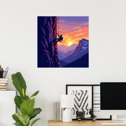 Climbing Poster (Heimbüro)