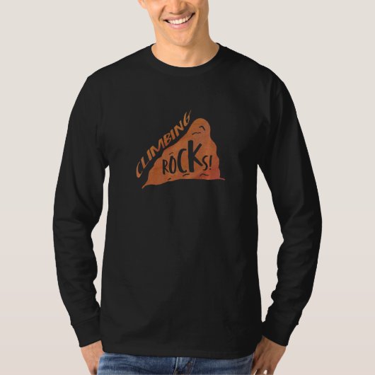 Climbing Rocks Climbing Bouldering Rock Climber Mo T-Shirt (Vorderseite)