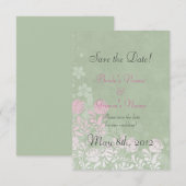 Climbing-Rose Hochzeit Speichern Sie die Datumskar Save The Date (Vorne/Hinten)