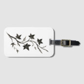 Climbing Vine – Minimalist Botanical Brush Art on Gepäckanhänger (Vorderseite (Horizontal))