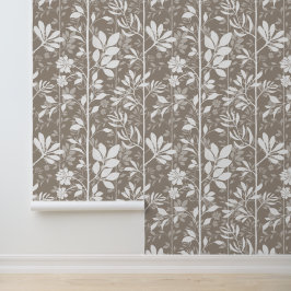 Climbing Vines of Botanic Poetry XL silhouette Tapete