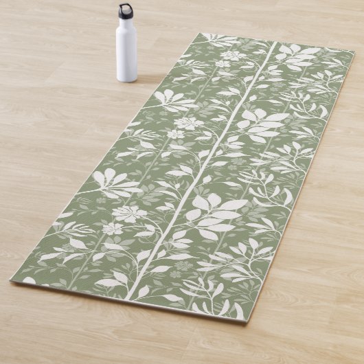 Climbing Vines of Botanic Poetry XL silhouette Yogamatte (Beispiel)