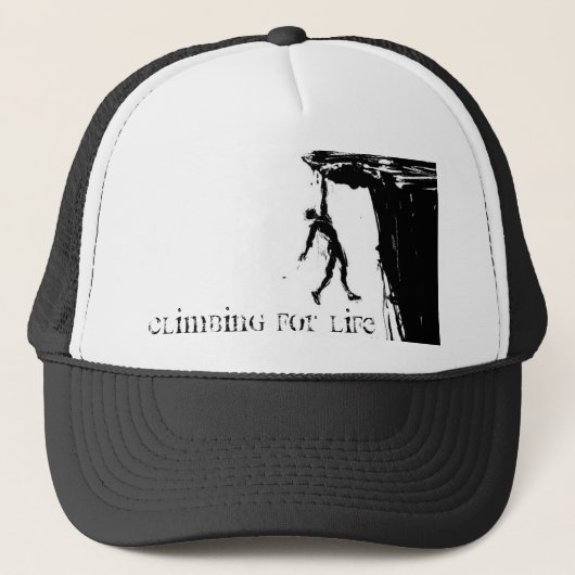Climbing wird Life sein Truckerkappe (Vorderseite)