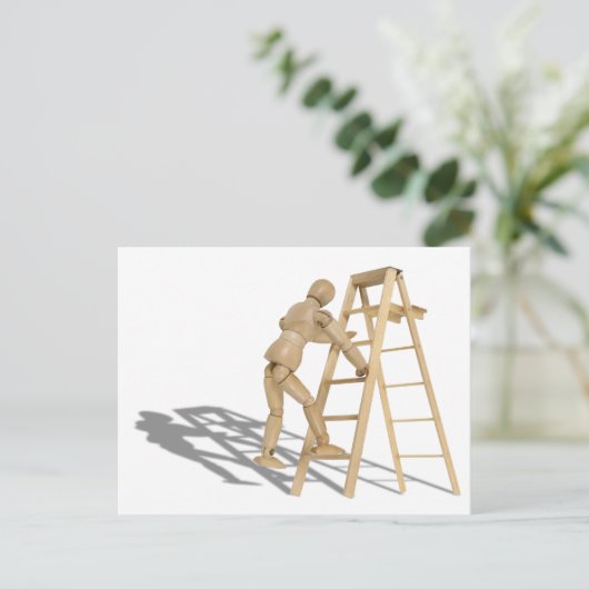 ClimbLadder090410 Postkarte (Stehend Vorderseite)