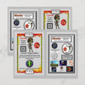 Climvohx Presents Copernicium Trading Card Postkarte (Vorne/Hinten)