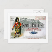 Clincher Motorreifen1909 - Vintage Werbung Postkarte (Vorne/Hinten)