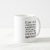 "Cling to joy" - Tasse für Kaffee (VorderseiteRechts)