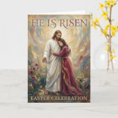 Clinging to the Risen One Easter Card Karte (Gelbe Blume)