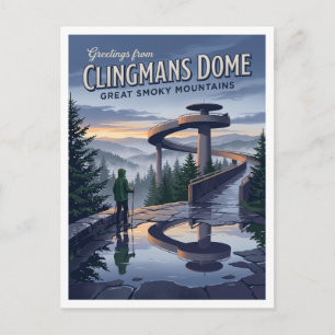 Clingmans Dome, Appalachian Trail Gatlinburg Postkarte