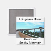 Clingmans Dome: Der rauchige Berg Magnet (Vorderseite/Rückseite)