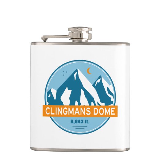 Clingmans Dome North Carolina Tennessee Stars Moon Flachmann (Vorderseite)