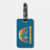 Clingmans Dome Retro Türkis Gepäckanhänger (Rückseite vertikal)