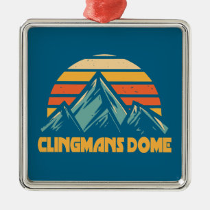 Clingmans Dome Retro Türkis Ornament Aus Metall