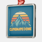 Clingmans Dome Retro Türkis Ornament Aus Metall (Links)