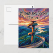 Clingmans Dome Tennessee Postkarte (Vorne/Hinten)