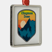 Clingmans Dome Tennessee Sunrise Ornament Aus Metall (Rechts)