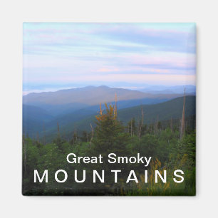Clingmans Haube übersehen - Great Smoky Mountains Magnet