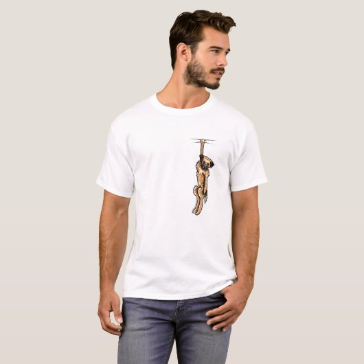 Clingy Border Terrier T-Shirt (Vorne ganz)