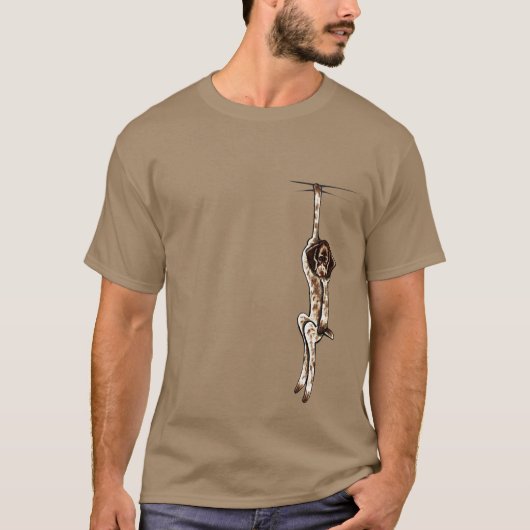 Clingy German Shorthaired Pointer T-Shirt (Vorderseite)