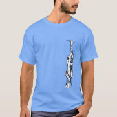 Clingy Harlequin Great Dane T-Shirt (Vorderseite)